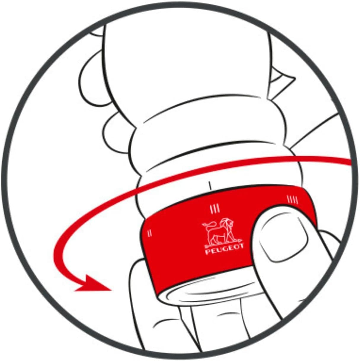 Experience Culinary Excellence with the Paris U'Select Adjustable Pepper Mill - 22 cm in Rich Chocolate Beechwood, Crafted in France