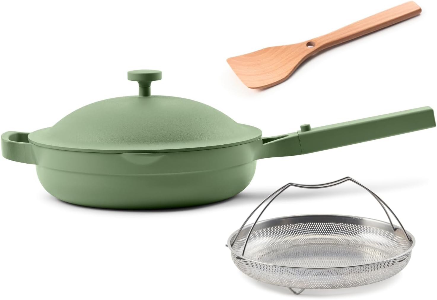 Elevate Your Culinary Skills with the Always Pan 2.0 - Versatile 10.5" Nonstick Ceramic Cookware in Stylish Sage!