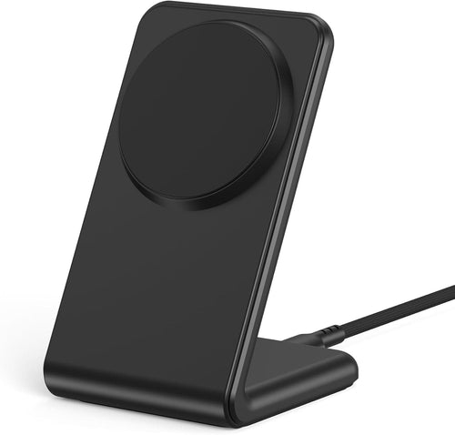 Mag.Safe Fast Wireless Charger Stand for iPhone 17/16/15/14/13/12 - Sleek Black Design